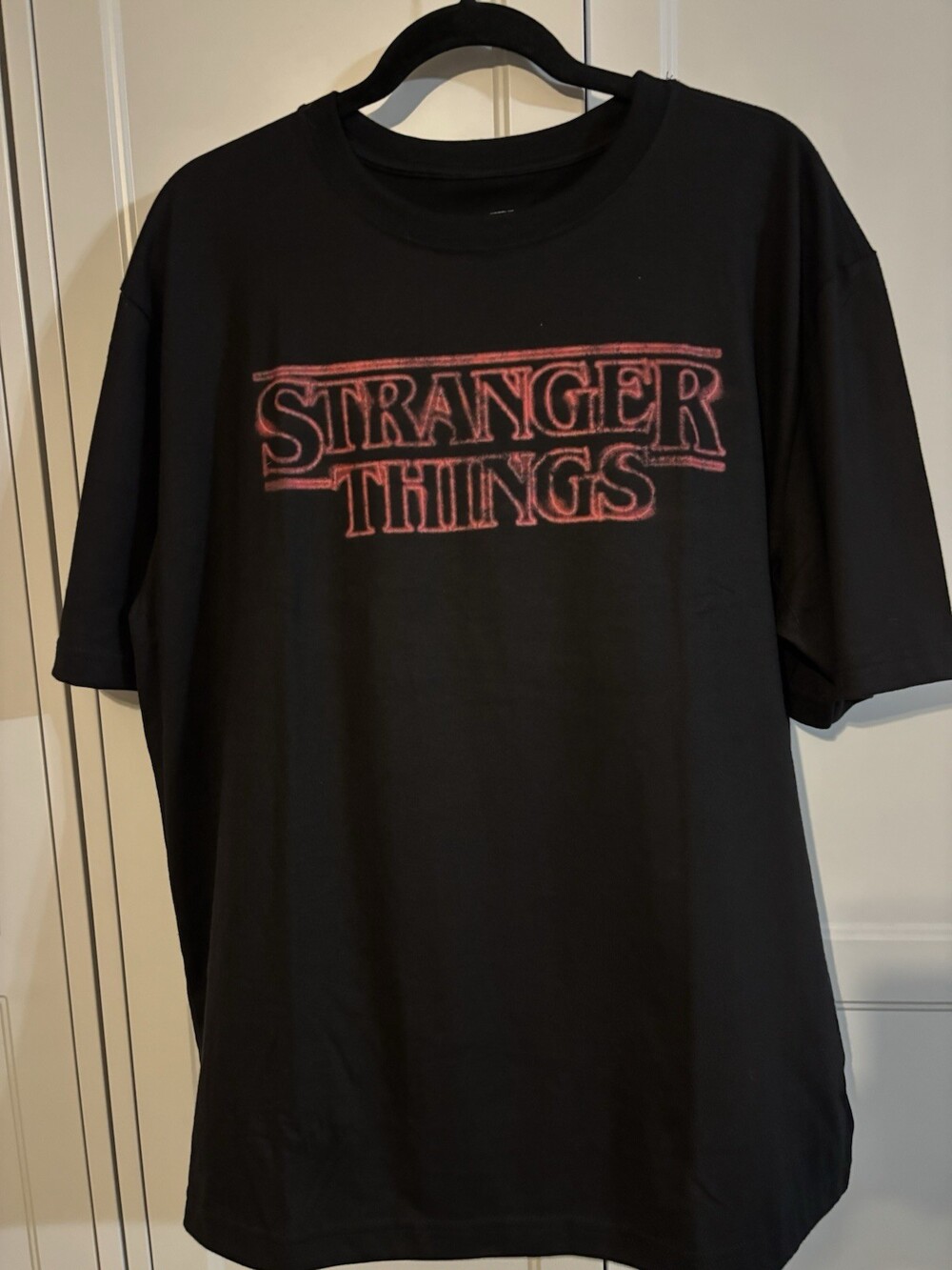 Netflix Stranger Things Black Graphic T-Shirt Size L Original Television